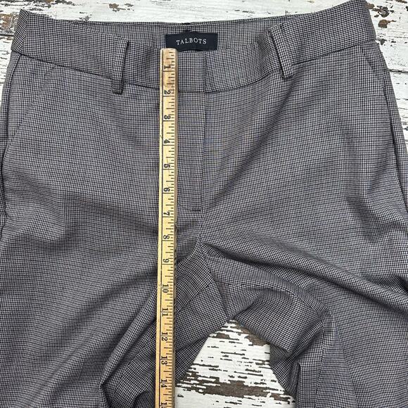 Talbots Newport Pants Classic Houndstooth Print Wool Blend Size 6P 6 Petite - Picture 6 of 12